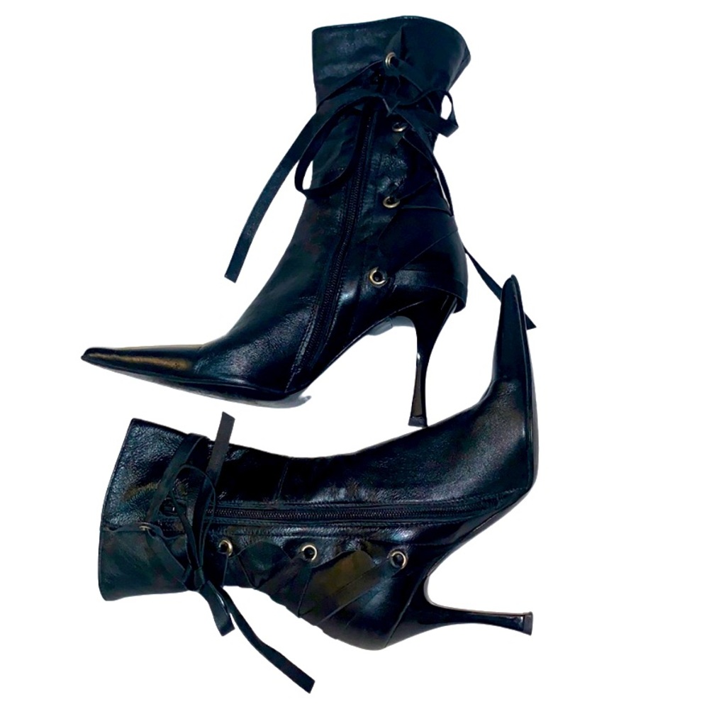 Bata leather ankle boots